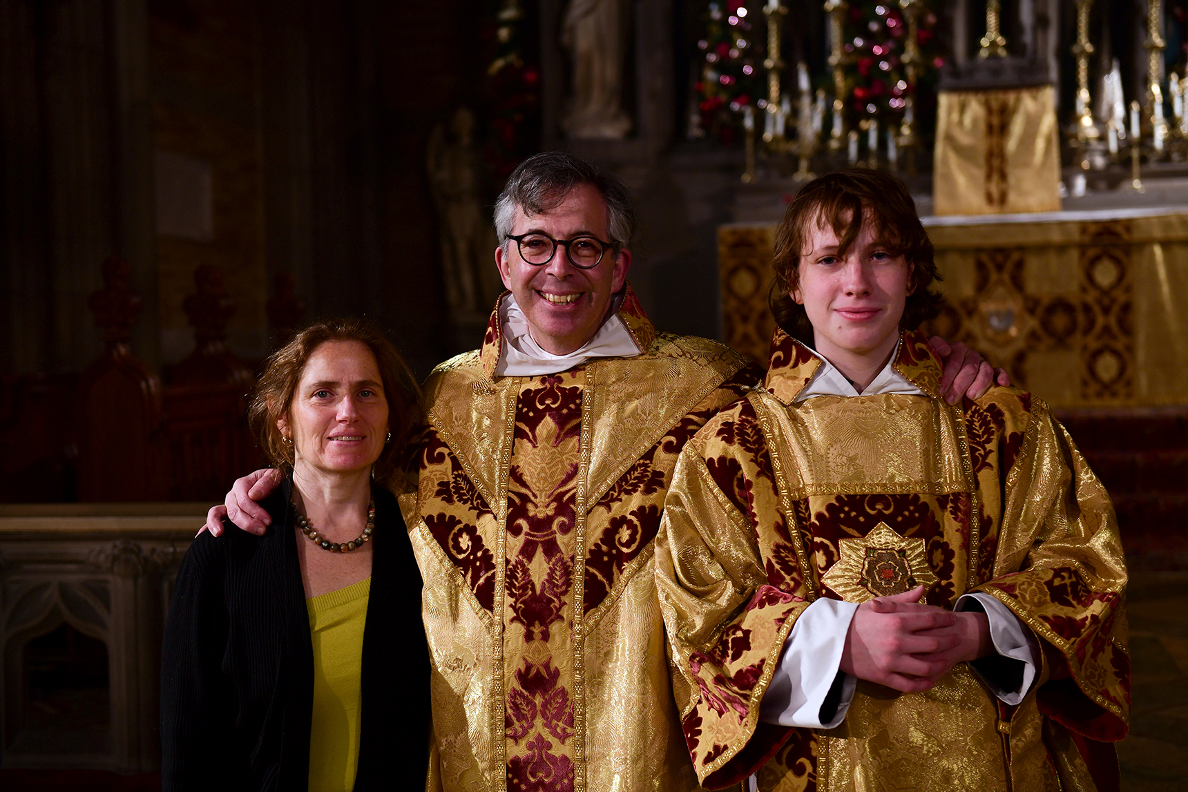 Rector & Family after Episcopal Visitation